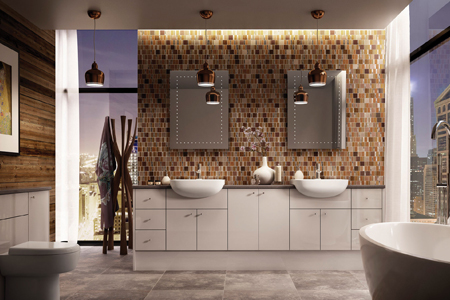 modern his and hers bathroom design created by wet room specialists